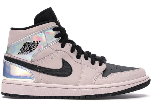 jordan 1 mid dirty powder iridescent