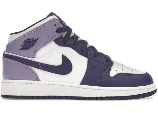 jordan 1 mid white sky j purple