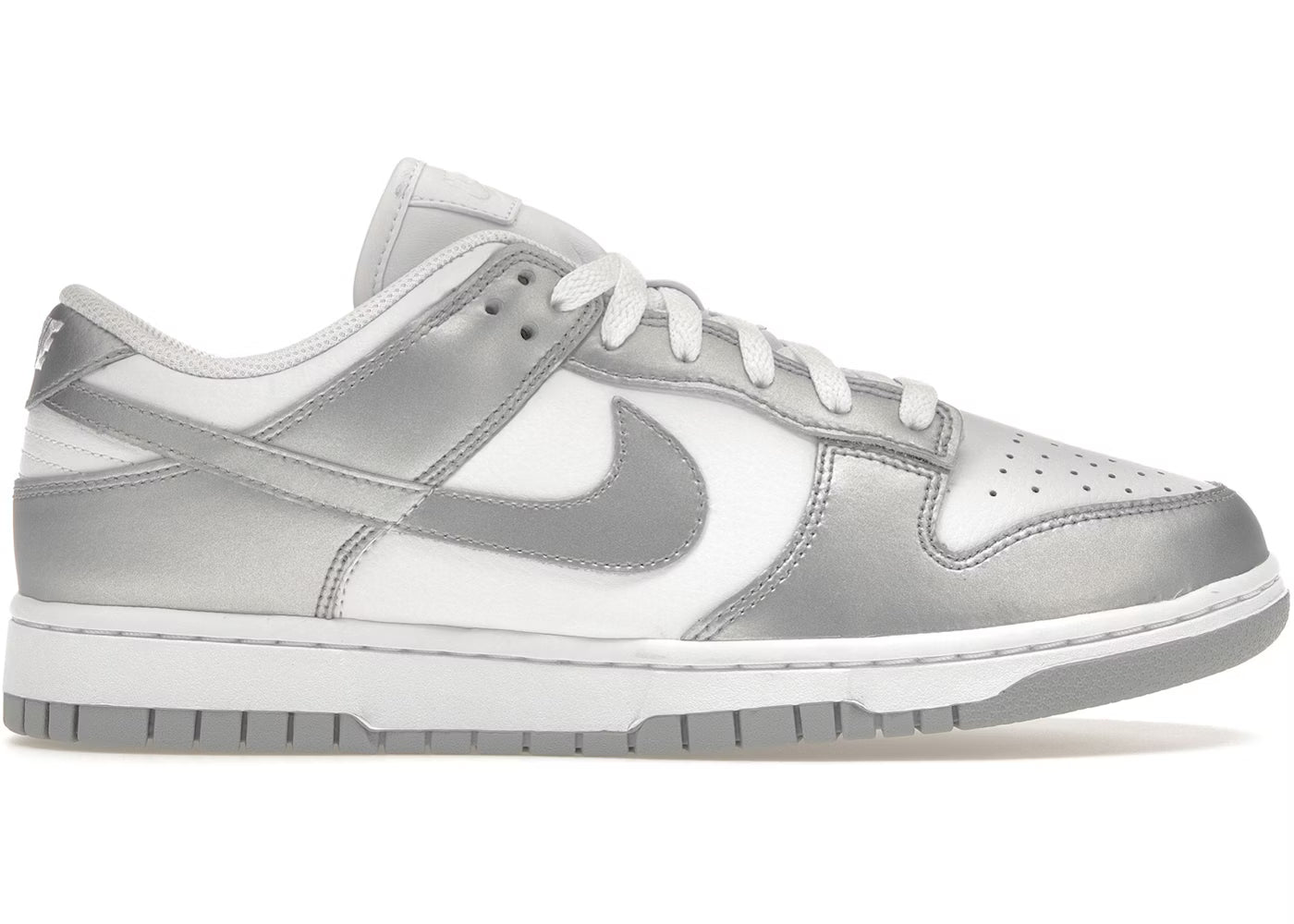 dunk low metallic silver
